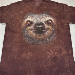 THE MOUNTAIN SLOTH BROWN T SHIRT